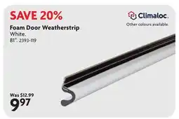 Home Hardware Foam Door Weatherstrip offer