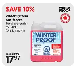 Home Hardware Water System Antifreeze offer