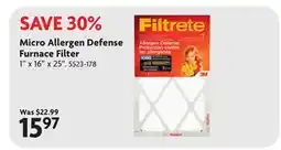 Home Hardware Micro Allergen Defense Furnace Filter offer
