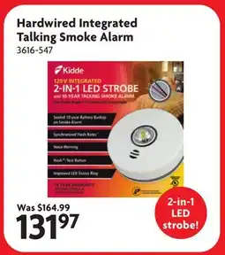 Home Hardware Hardwired Integrated Talking Smoke Alarm offer