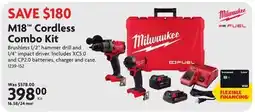 Home Hardware M18 Cordless Combo Kit offer