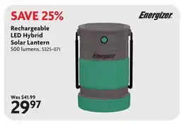 Home Hardware Rechargeable LED Hybrid Solar Lantern offer