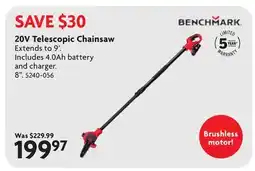 Home Hardware 20V Telescopic Chainsaw offer