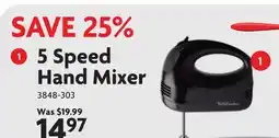 Home Hardware 5 Speed Hand Mixer offer