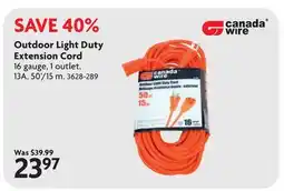 Home Hardware Outdoor Light Duty Extension Cord offer