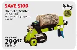 Home Hardware Electric Log Splitter offer