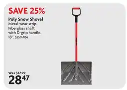Home Hardware Poly Snow Shovel offer