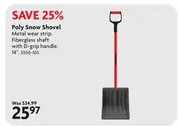 Home Hardware Poly Snow Shovel offer