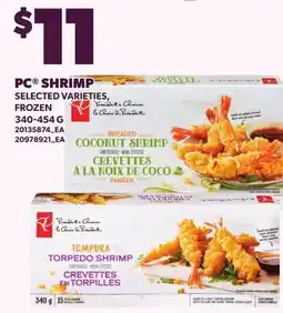 Loblaws PC SHRIMP offer