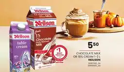 Loblaws NEILSON CHOCOLATE MILK OR 18% CREAM offer