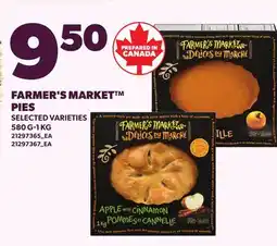 Loblaws FARMER'S MARKET PIES, 580 G-1 KG offer