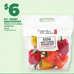 Loblaws PC SWEET MINI PEPPERS offer