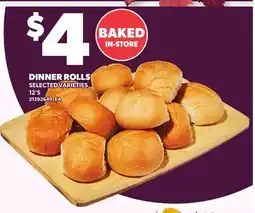 Loblaws DINNER ROLLS, 12'S offer