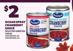 Loblaws OCEAN SPRAY CRANBERRY SAUCE offer