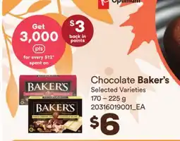 Loblaws CHOCOLATE BAKER'S offer