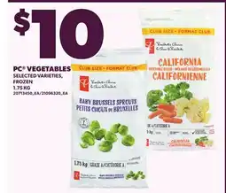 Loblaws PC VEGETABLES offer