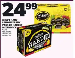 Loblaws MIKE'S HARD LEMONADE MIX PACK OR HARDER MIXER PACK offer