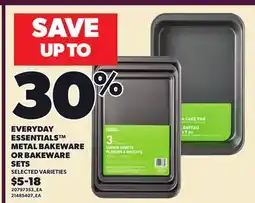 Loblaws EVERYDAY ESSENTIALS METAL BAKEWARE OR BAKEWARE SETS offer