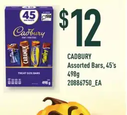 Loblaws CADBURY ASSORTED BARS, 45'S offer