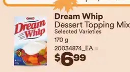 Loblaws DREAM WHIP DESSERT TOPPING MIX offer