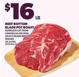Loblaws BEEF BOTTOM BLADE POT ROAST offer