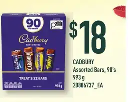Loblaws CADBURY ASSORTED BARS, 90'S offer