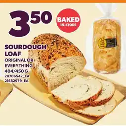 Loblaws SOURDOUGH LOAF, 404/450 G offer