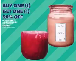 Loblaws LIFE AT HOME SCENTED CANDLES offer