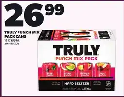 Loblaws TRULY PUNCH MIX PACK CANS offer
