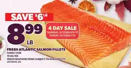 Loblaws FRESH ATLANTIC SALMON FILLETS offer