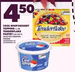 Loblaws COOL WHIP DESSERT TOPPING 1 L OR TENDERFLAKE PASTRY offer