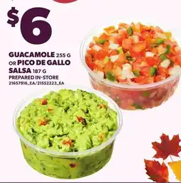 Loblaws GUACAMOLE, 255 G OR PICO DE GALLO SALSA, 187 G offer