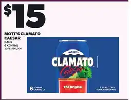Loblaws MOTT'S CLAMATO CAESAR offer