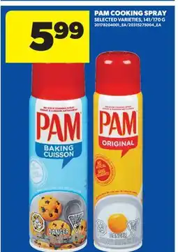 Real Canadian Superstore PAM COOKING SPRAY, 141/170 G offer