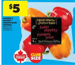 Real Canadian Superstore FARMER'S MARKET GREENHOUSE PEPPERS, 4'S offer