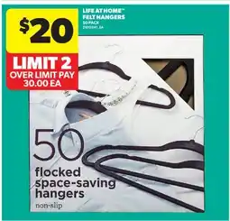 Real Canadian Superstore LIFE AT HOME FELT HANGERS offer