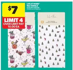 Real Canadian Superstore LIFE AT HOME TEA TOWELS offer