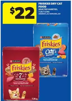 Real Canadian Superstore FRISKIES DRY CAT FOOD, 7.26/7 offer