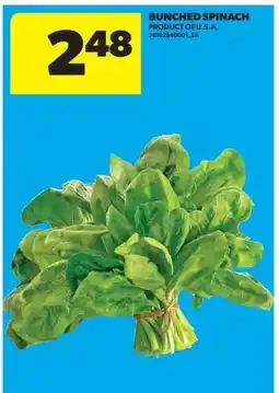 Real Canadian Superstore BUNCHED SPINACH offer