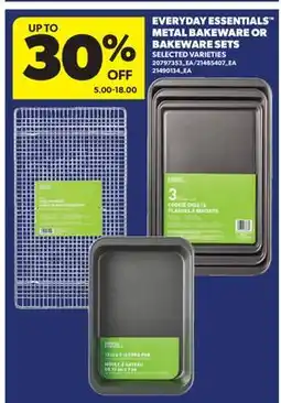 Real Canadian Superstore EVERYDAY ESSENTIALS METAL BAKEWARE OR BAKING SHEETS offer