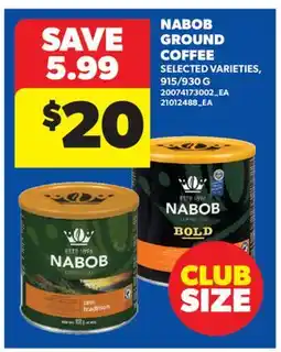 Real Canadian Superstore NABOB GROUND COFFEE, 915/930 G offer