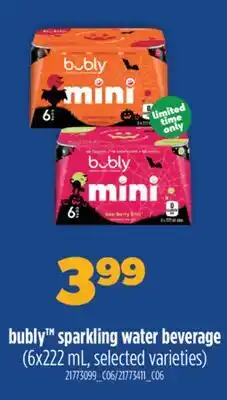 Real Canadian Superstore BUBLY SPARKLING WATER BEVERAGE offer