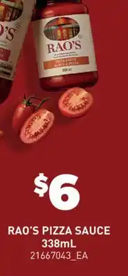 Real Canadian Superstore RAO'S PIZZA SAUCE offer