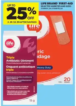 Real Canadian Superstore LIFE BRAND FIRST-AID offer