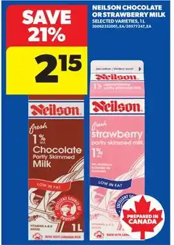 Real Canadian Superstore NEILSON CHOCOLATE OR STRAWBERRY MILK offer