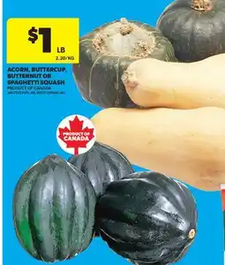 Real Canadian Superstore ACORN, BUTTERCUP, BUTTERNUT OR SPAGHETTI SQUASH offer