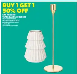 Real Canadian Superstore LIFE AT HOME TAPER CANDLE HOLDERS offer