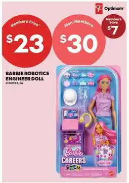 Real Canadian Superstore BARBIE ROBOTICS ENGINEER DOLL offer