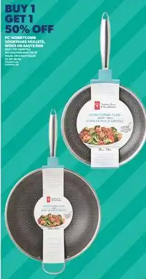 Real Canadian Superstore PC HONEYCOMB COOKWARE SKILLETS, WOKS OR SAUTE PAN offer
