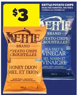 Real Canadian Superstore KETTLE POTATO CHIPS, 156/198 G offer